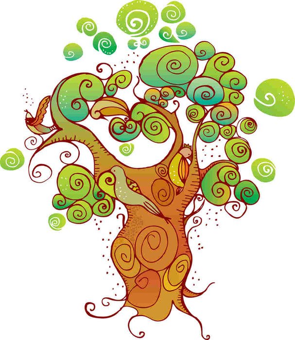 Clipart of beautiful tree