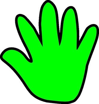 Handprint Outline Panda Free Images N2