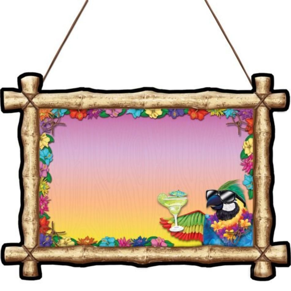 Tiki Bar Drink Board 19in