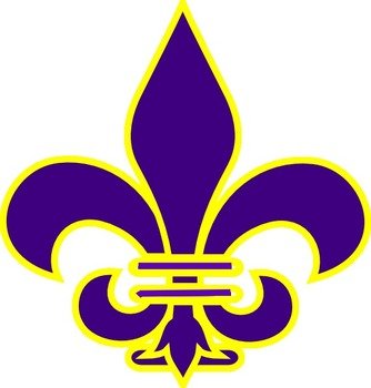 Fleur De Lis Purple At Clkercom Vector Online