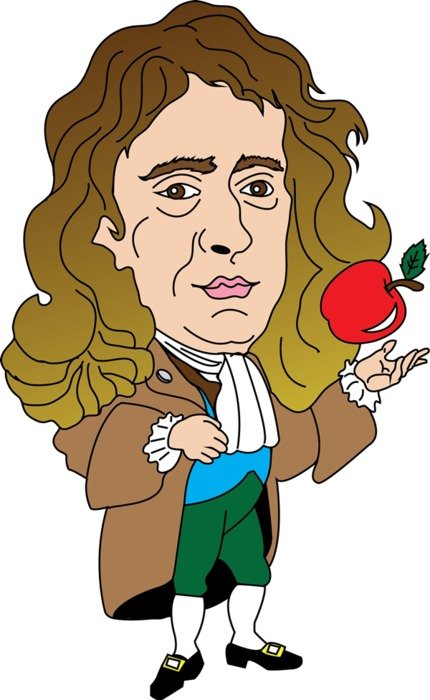 newton apple clipart for blog