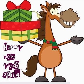 Funny Happy New Year For You With The Symbol clipart