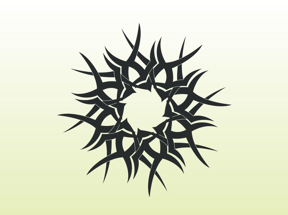 thorns wreath as picture for clipart