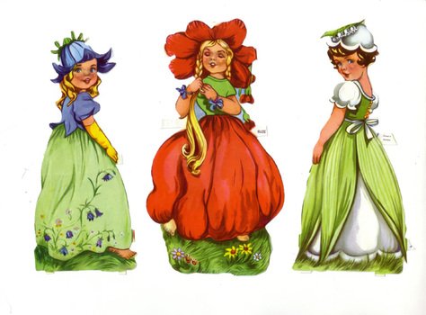 Inkspired Musings Spring Fairies Budget Paper Craft And Paperdolls
