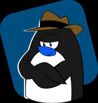 Fedora Penguin Crossing His Arms And Wearing Hat Vector