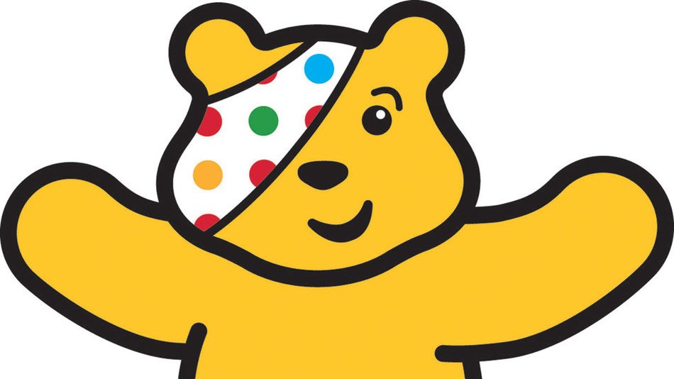 bear with tied up eye
