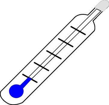 Thermometer Cold At Clkercom Vector Online clipart