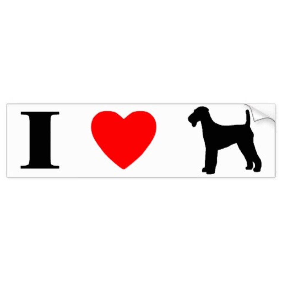 Airedale Terrier Silhouette Dog Decal Breeds Picture
