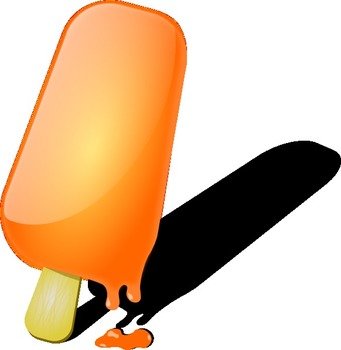 Orange Popsicle At Clkercom Vector Online