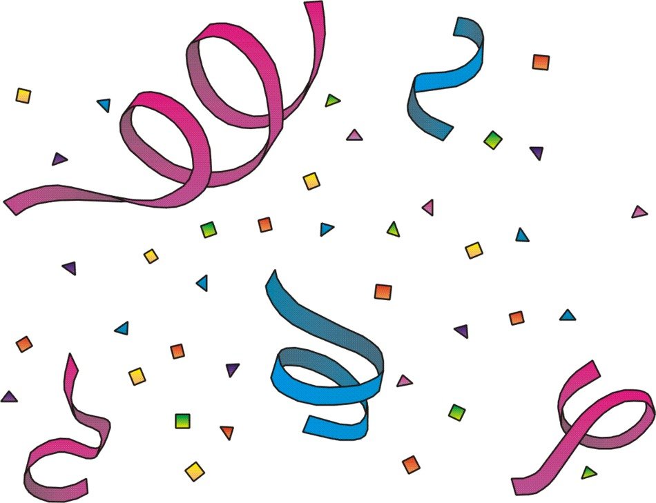 background with confetti