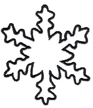 Winter Embroidery Design Snowflake Outline From Grand Slam Designs