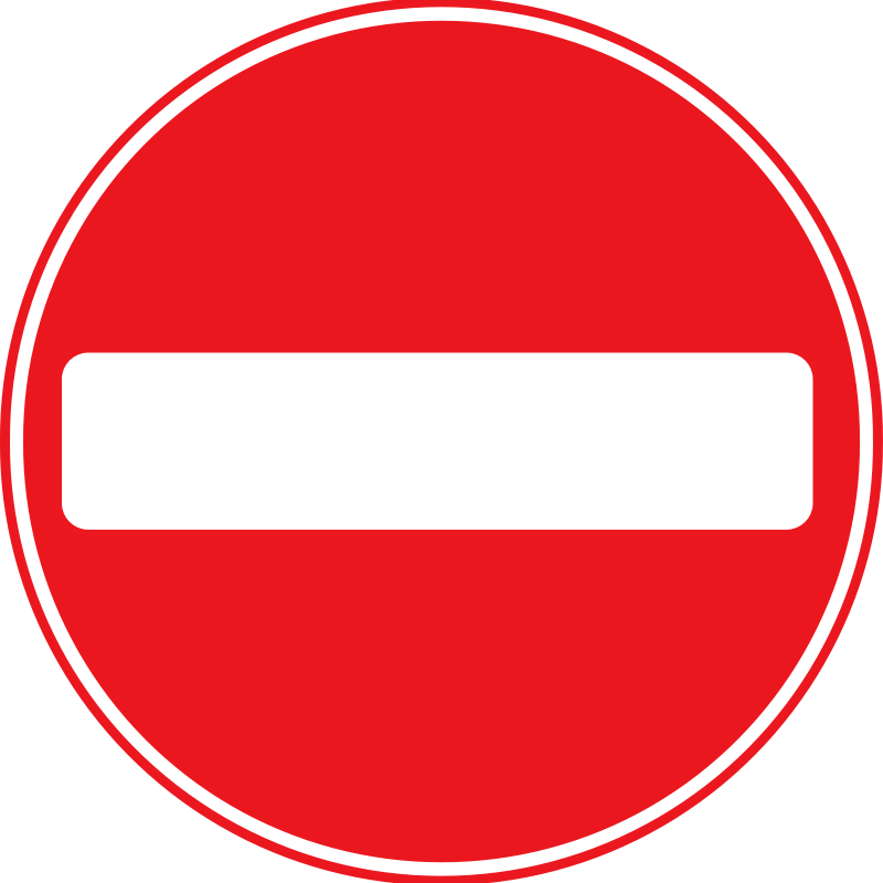 No Entry Sign Free drawing free image download