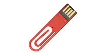 Usb Stick with paper clipper print on side