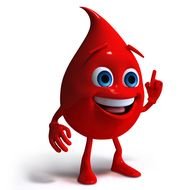 Clipart of drip of blood