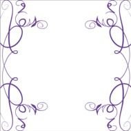 Simple Swirl purple border