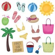 Sale 60 Off Beach Icons Summer Flip Flops clipart