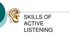 Skills Of Active Listening drawing