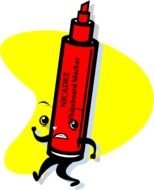 Teachers Idea red pen drawing