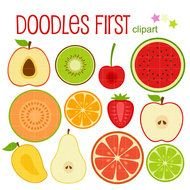 Fruit Slices Digital For Scrapbooking Card Making Cupcake
