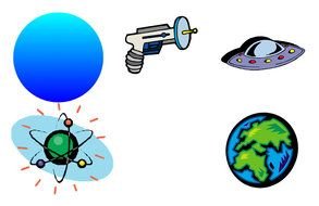 clipart of the space icons