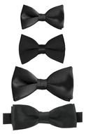 four black tie ties