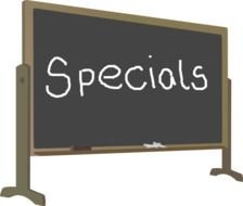 Chalk Board Specials At Clkercom Vector Online