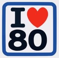 "I LOVE 80" clipart