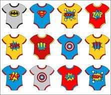 Baby Superhero Onesies Boom Zap By Yarkodesign
