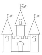 Castle Colouring drawing