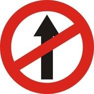 clipart of the No entry Sign