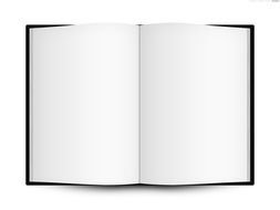 painted open notebook