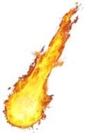 clipart of the meteor flames