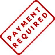 Payment Due Required Stamp Clip