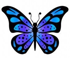 Clipart of the beautiful butterfly