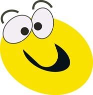 Clip art illustration of Happy Face