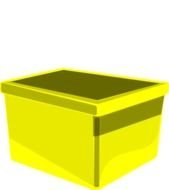 Yellow Bin At Clkercom Vector Online Royalty