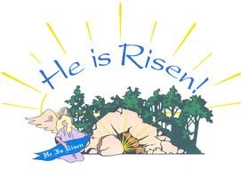 he is risen poster drawing