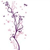 Clipart of the purple and pink swirls