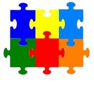 Jigsaw Puzzle 6 Pieces Vector Online Royalty