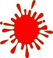 Small Red Ink Splash