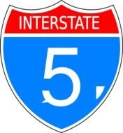 Interstate 5 At Clkercom Vector Online Royalty