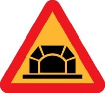 Tunnel Road Sign At Clkercom Vector Online