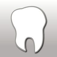 Gradation tooth Free Illustration
