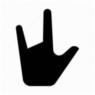 Rock Hand Sign Png Finger Gestures Heavy