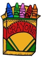 Clip Art of the crayons