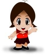 Girl Smiling Cartoon drawing