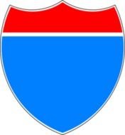 Blank Interstate Road Sign Vector Online Royalty Jobspapa