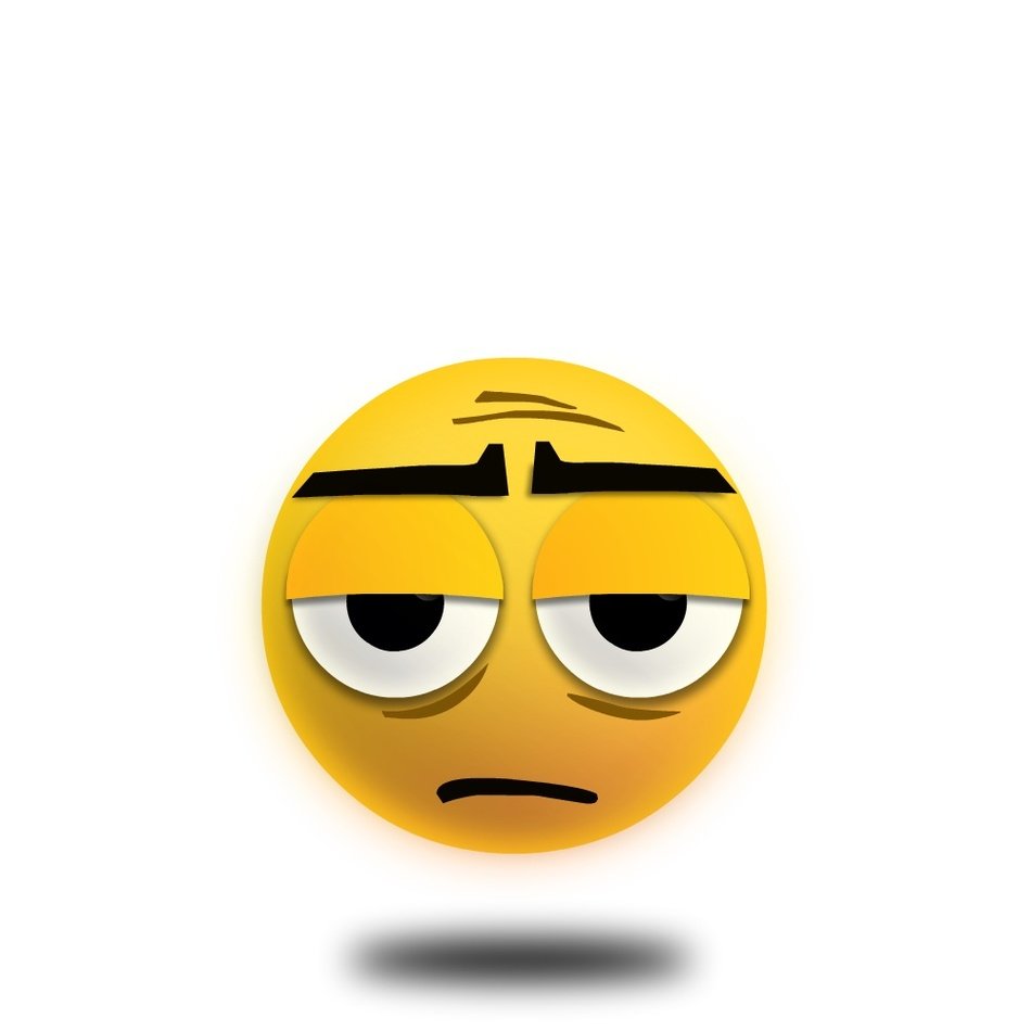 Clip Art of the bored emoticon