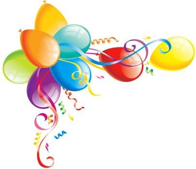 Clipart Graphics Corner Border Balloon