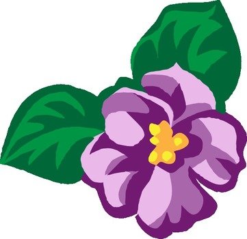 Violet Flower Panda Free Images clipart
